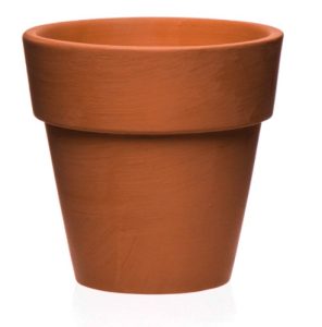 Kleine terracotta plantenpot