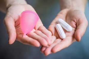Menstruatie cup of tampons