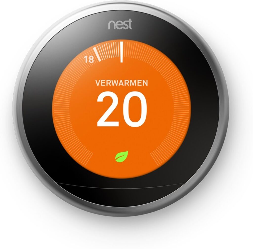 Google nest learning thermostat slimme thermostaat rvs