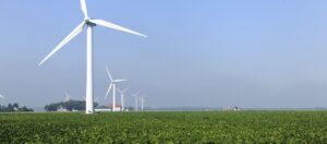 Groene energie windmolen in nederland stroom