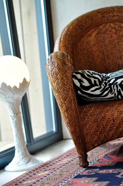 Duurzaam interieur bruine stoel